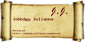 Jobbágy Julianna névjegykártya
